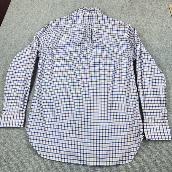 Polo Ralph Lauren Classic Fit Button Down Long Sleeve 16 34/35 Pink Blue Check - Picture 8 of 9